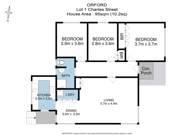 Floorplan of Homely house listing, Lot 1 Charles Street, Orford TAS 7190