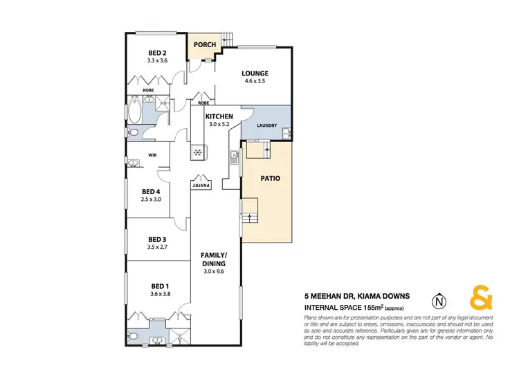 Floorplan of Homely house listing, 5 Meehan Drive, Kiama Downs NSW 2533