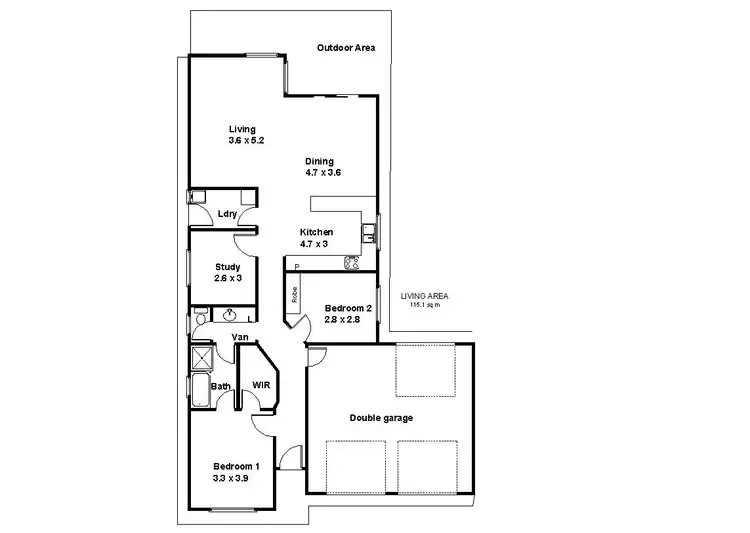 Floorplan of Homely house listing, 248 Twentyfirst Street, Renmark SA 5341