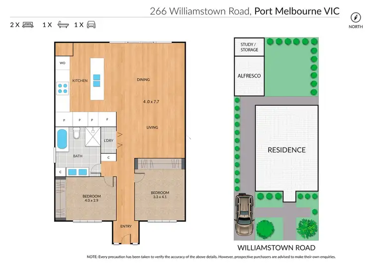 Floorplan of Homely house listing, 266 Williamstown Road, Port Melbourne VIC 3207