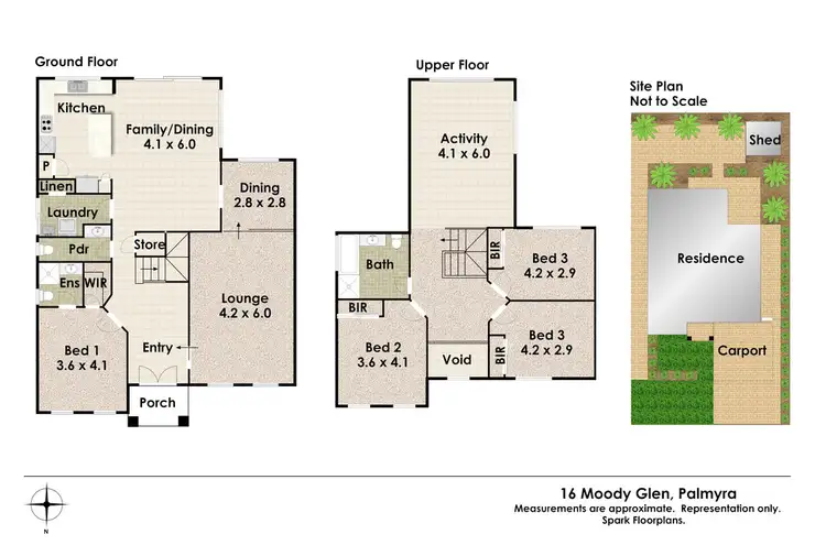 Floorplan of Homely house listing, 16 Moody Glen, Palmyra WA 6157