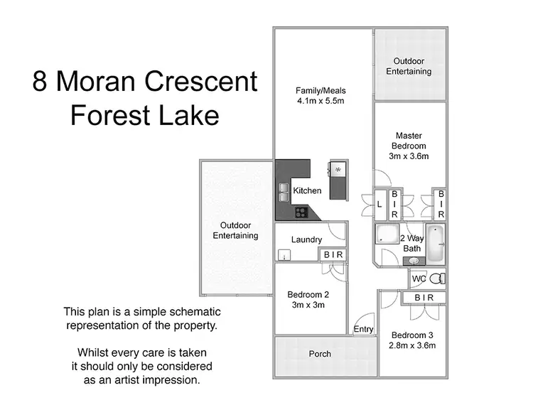 Floorplan of Homely house listing, 8 Moran Crescent, Forest Lake QLD 4078