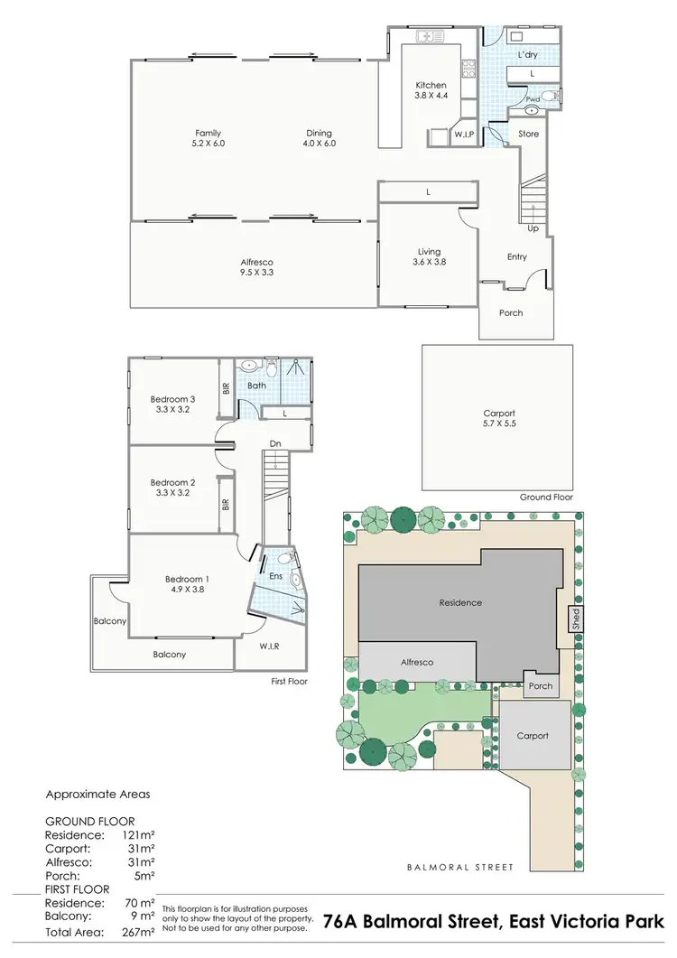 Floorplan of Homely house listing, 76A Balmoral Street, East Victoria Park WA 6101