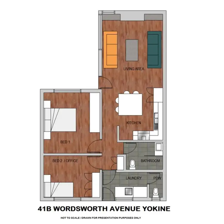 Floorplan of Homely house listing, 41B Wordsworth Avenue, Yokine WA 6060