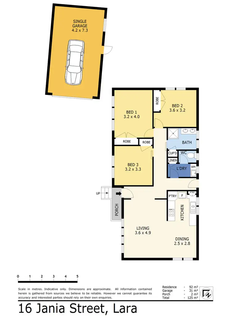 Floorplan of Homely house listing, 16 Jania Street, Lara VIC 3212