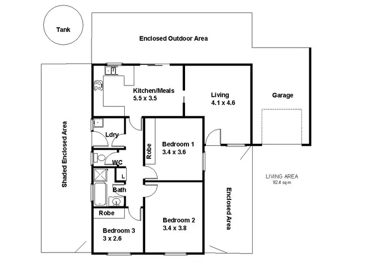 Floorplan of Homely house listing, 25 Dridan Avenue, Renmark SA 5341