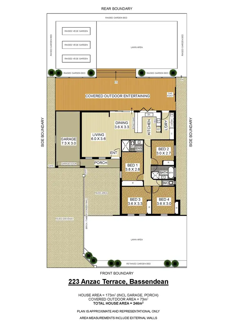 Floorplan of Homely house listing, 223 Anzac Terrace, Bassendean WA 6054