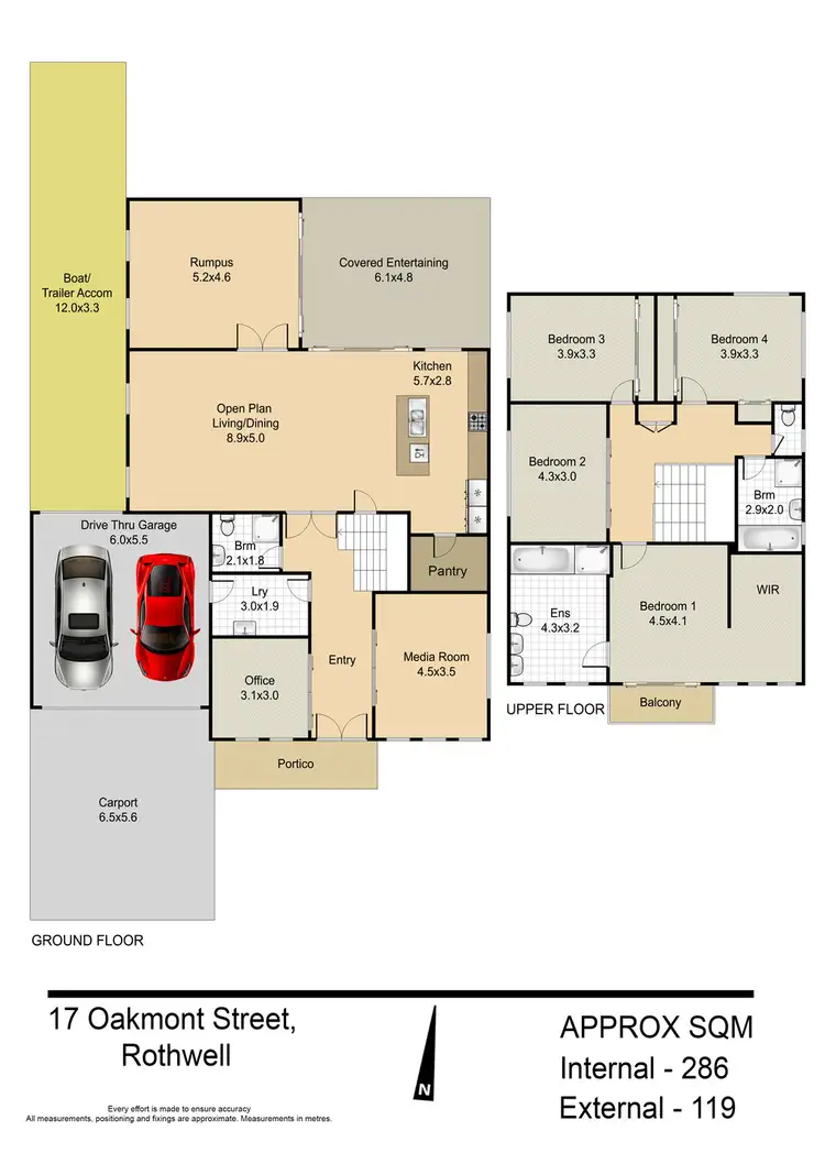 Floorplan of Homely house listing, 17A OAKMONT STREET, Rothwell QLD 4022
