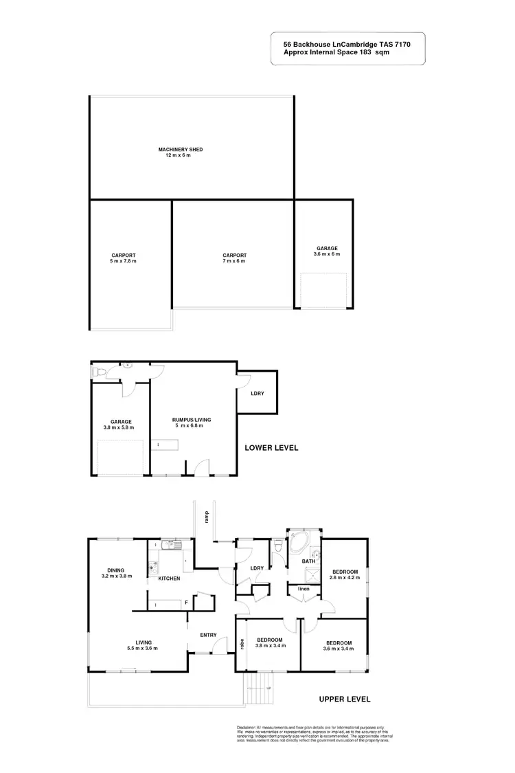 Floorplan of Homely house listing, 56 Backhouse Lane, Cambridge TAS 7170