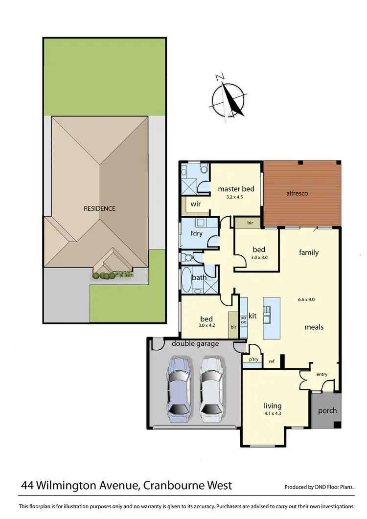 Floorplan of Homely house listing, 44 Wilmington Avenue, Cranbourne West VIC 3977