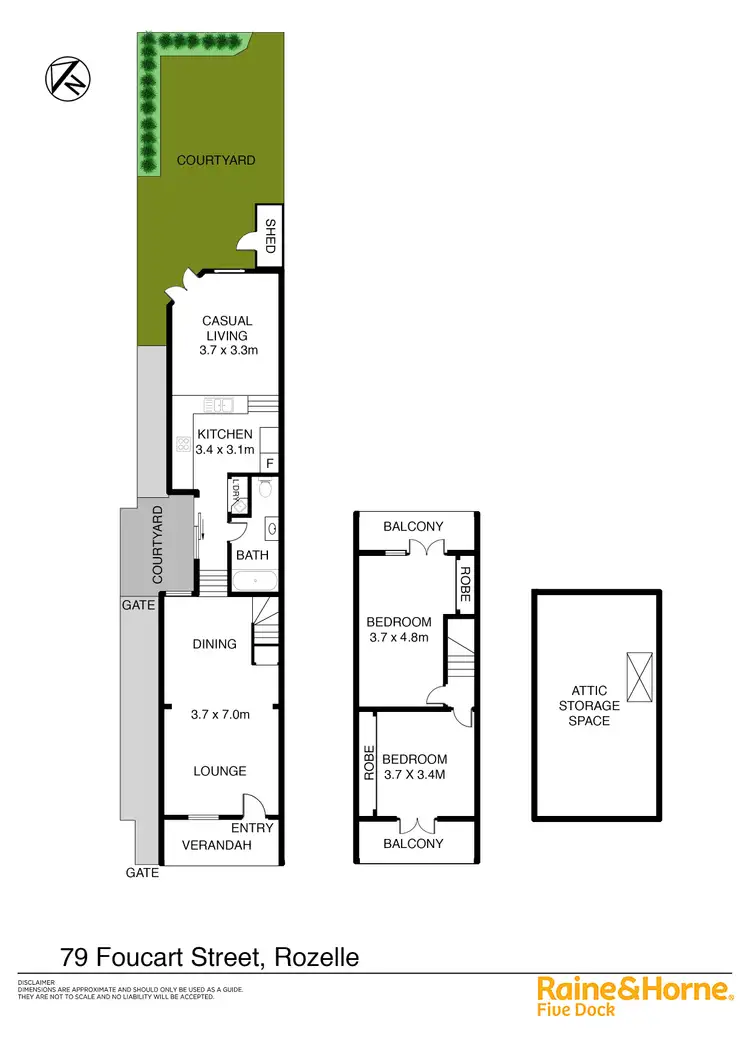 Floorplan of Homely house listing, 79 FOUCART STREET, Rozelle NSW 2039
