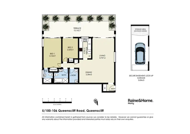 Floorplan of Homely apartment listing, 5/100-106 Queenscliff Road, Queenscliff NSW 2096