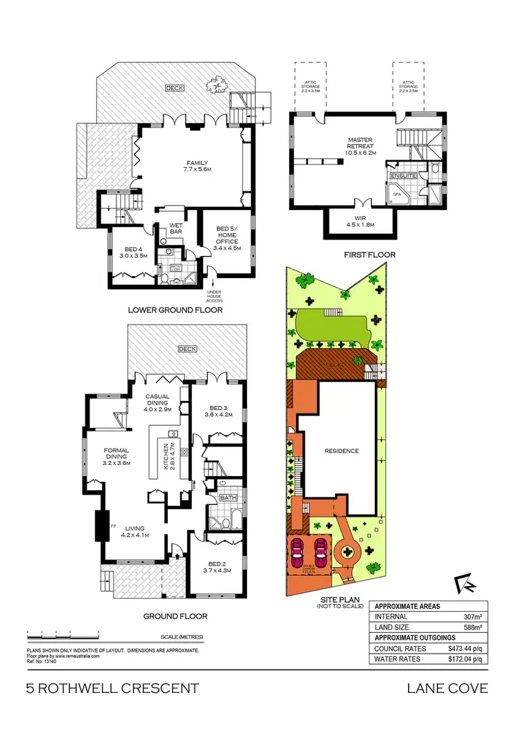 Floorplan of Homely house listing, 5 Rothwell Crescent, Lane Cove NSW 2066