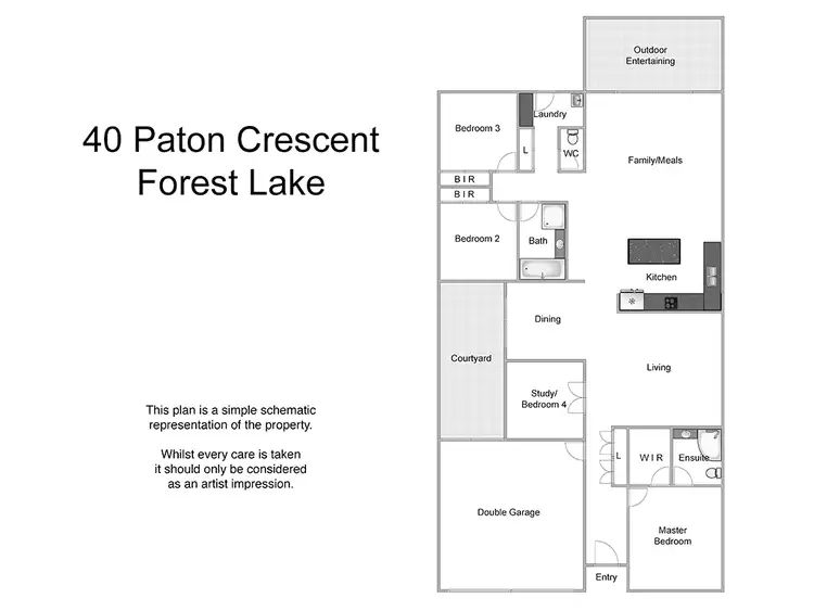 Floorplan of Homely house listing, 40 Paton Crescent, Forest Lake QLD 4078