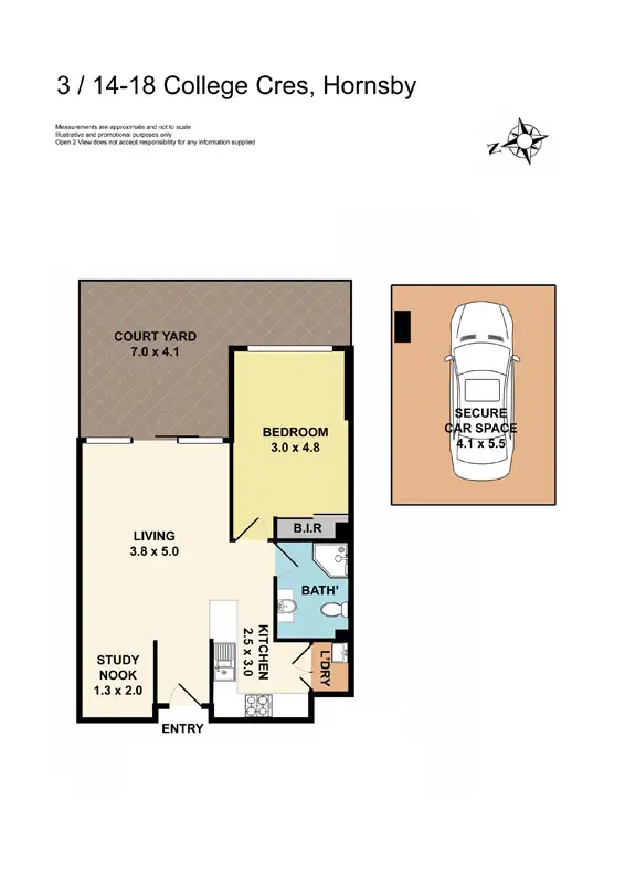 Floorplan of Homely apartment listing, 3/14-18 College Crescent, Hornsby NSW 2077