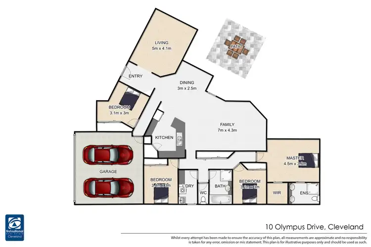 Floorplan of Homely house listing, 10 Olympus Drive, Cleveland QLD 4163