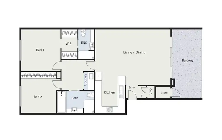 Floorplan of Homely apartment listing, 7/3 Taroona Place, Lyons ACT 2606