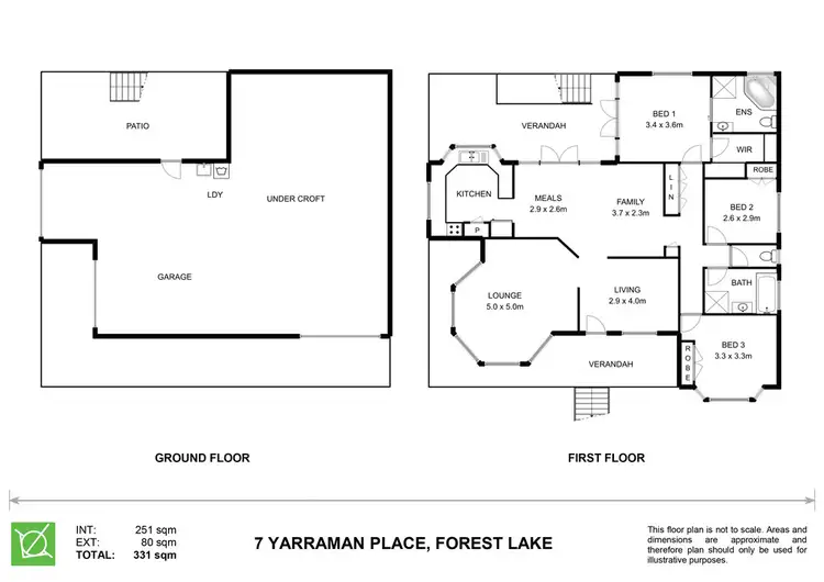 Floorplan of Homely house listing, 7 Yarraman Place, Forest Lake QLD 4078