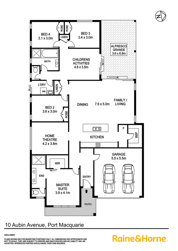 Floorplan of Homely house listing, 10 Aubin Avenue, Port Macquarie NSW 2444