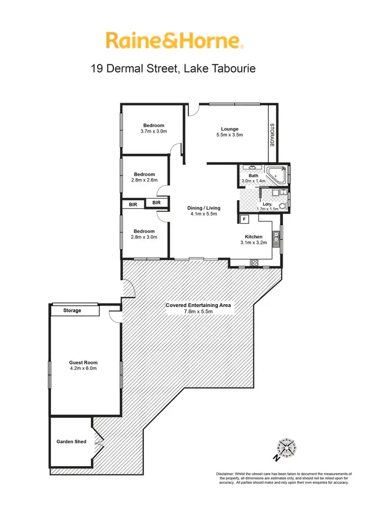 Floorplan of Homely house listing, 19 Dermal Street, Lake Tabourie NSW 2539