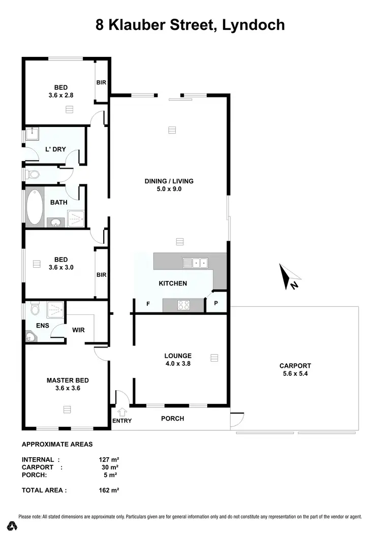 Floorplan of Homely house listing, 8 Klauber Street, Lyndoch SA 5351