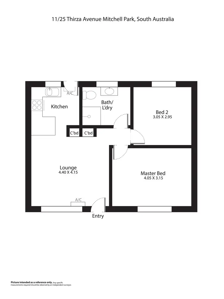 Floorplan of Homely unit listing, 11/25 Thirza Avenue, Mitchell Park SA 5043