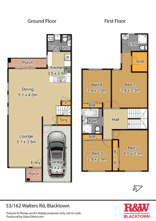 Floorplan of Homely townhouse listing, 53/162 Walters Road, Blacktown NSW 2148