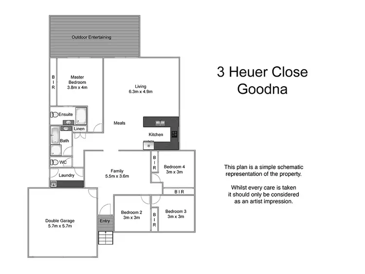 Floorplan of Homely house listing, 3 Heuer Close, Goodna QLD 4300