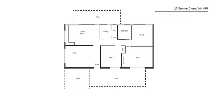Floorplan of Homely house listing, 17 Bernier Close, Waikiki WA 6169