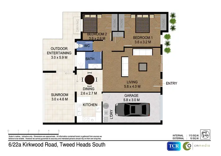 Floorplan of Homely villa listing, 6/22a Kirkwood Road, Tweed Heads NSW 2485