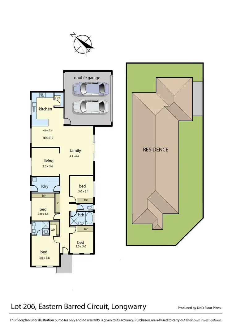 Floorplan of Homely house listing, 18 (Lot 206) Eastern Barred Circuit, Longwarry VIC 3816