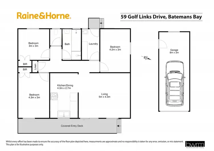 Floorplan of Homely house listing, 59 Golf Links Drive, Batemans Bay NSW 2536
