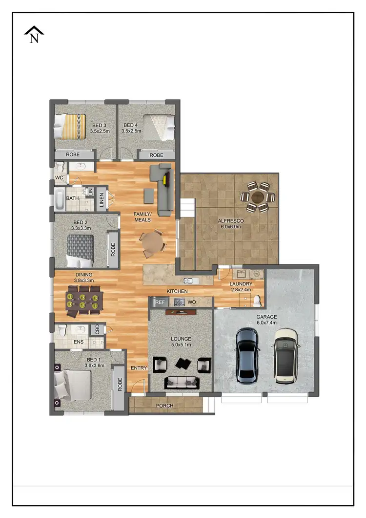 Floorplan of Homely house listing, 28 Lang Street, Mudgee NSW 2850