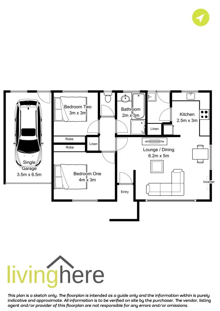 Floorplan of Homely unit listing, 3/21 Walkers Avenue, Newnham TAS 7248