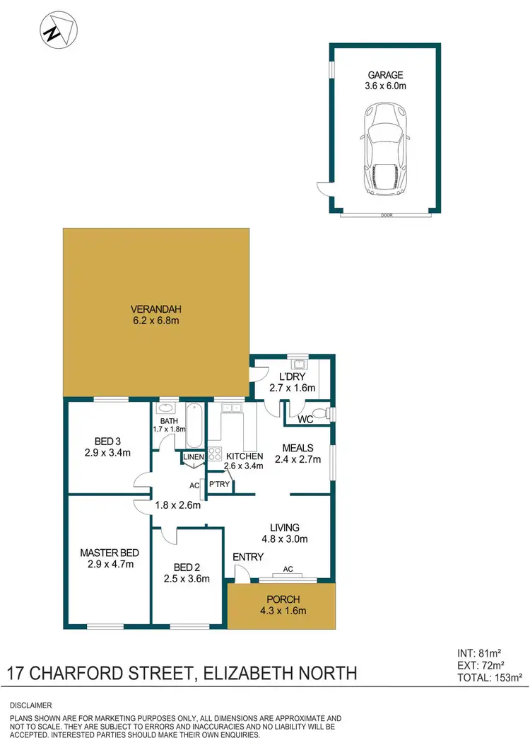 Floorplan of Homely house listing, 17 Charford Street, Elizabeth North SA 5113