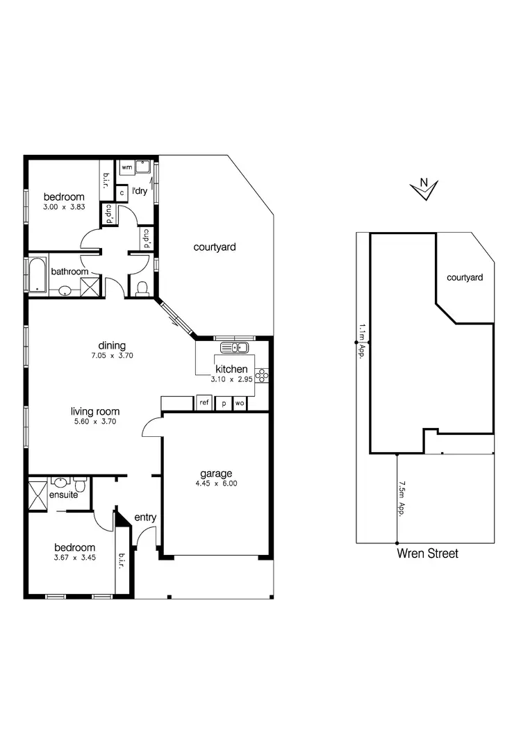 Floorplan of Homely unit listing, 11 Wren Street, Altona VIC 3018