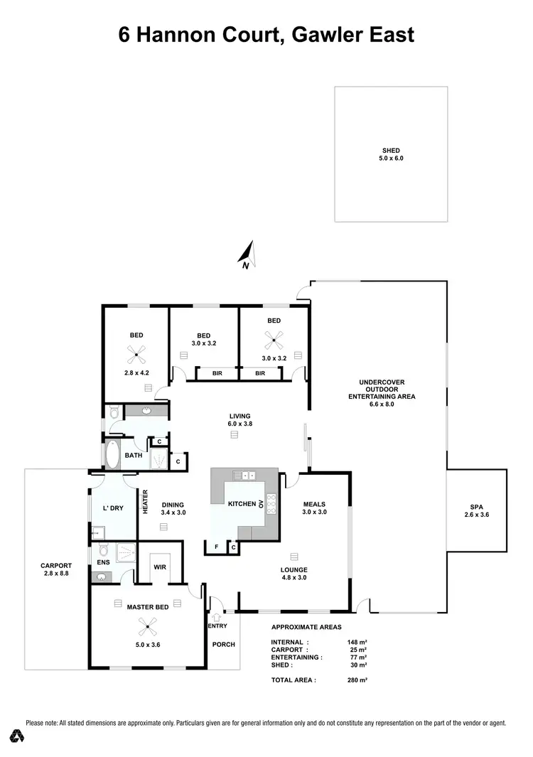 Floorplan of Homely house listing, 6 Hannon Court, Gawler East SA 5118