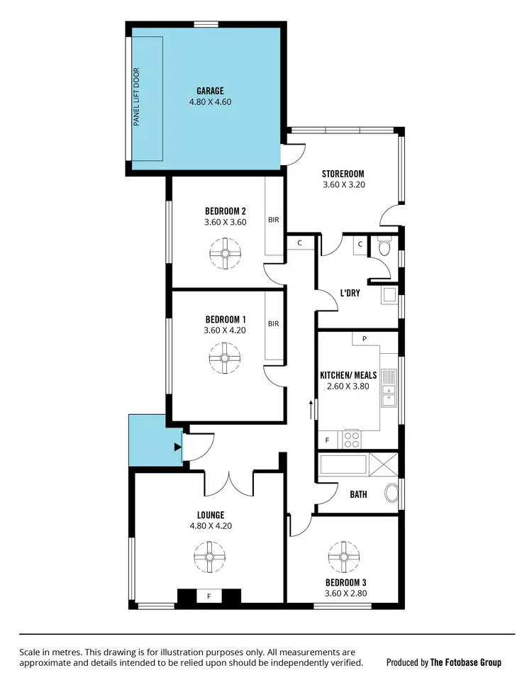 Floorplan of Homely house listing, 1 Acacia Avenue, Glenelg North SA 5045