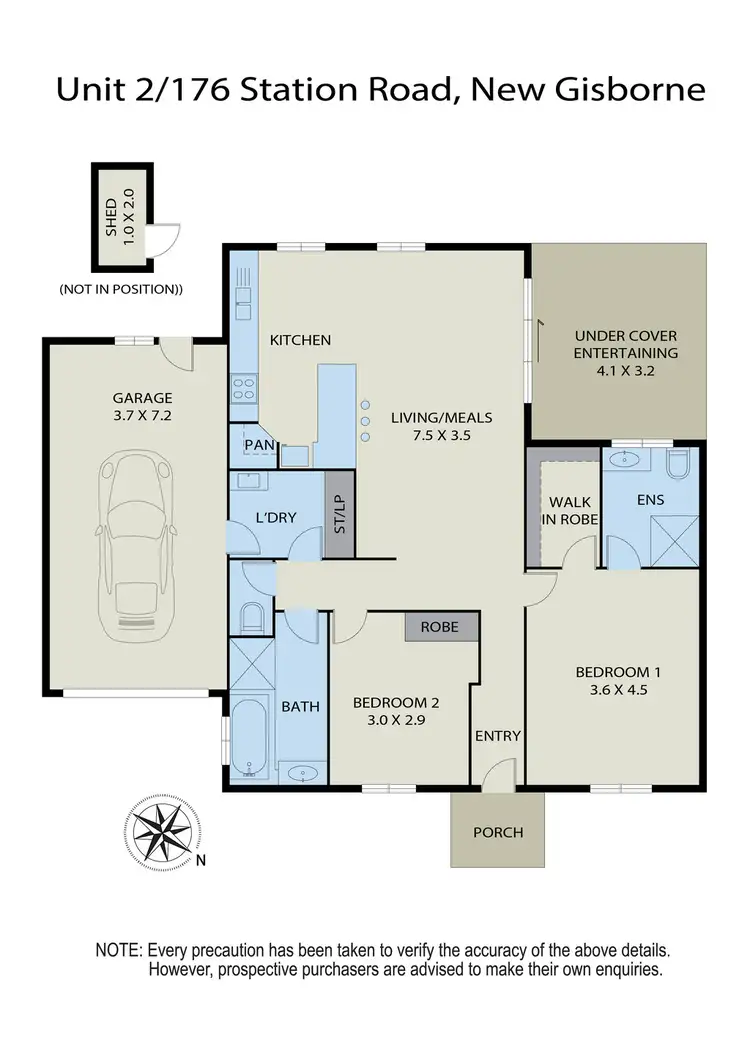 Floorplan of Homely house listing, Unit 2,176 Station Road, New Gisborne VIC 3438