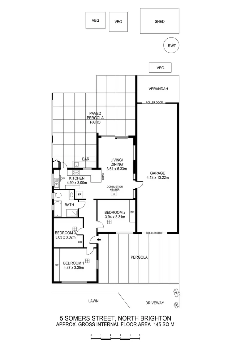 Floorplan of Homely house listing, 5 Somers Street, North Brighton SA 5048