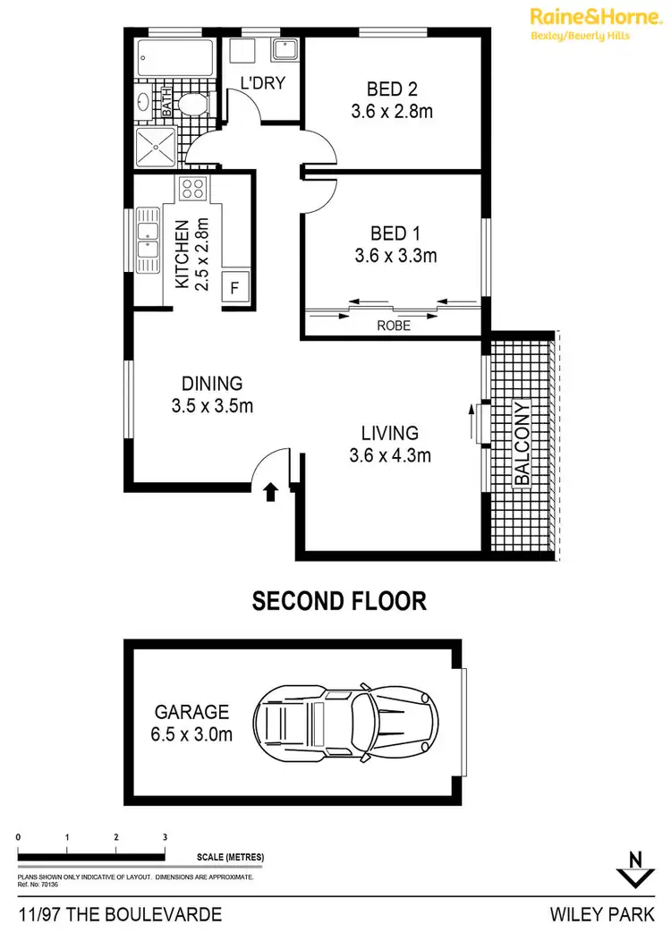 Floorplan of Homely unit listing, 11/97-99 The Boulevarde, Wiley Park NSW 2195