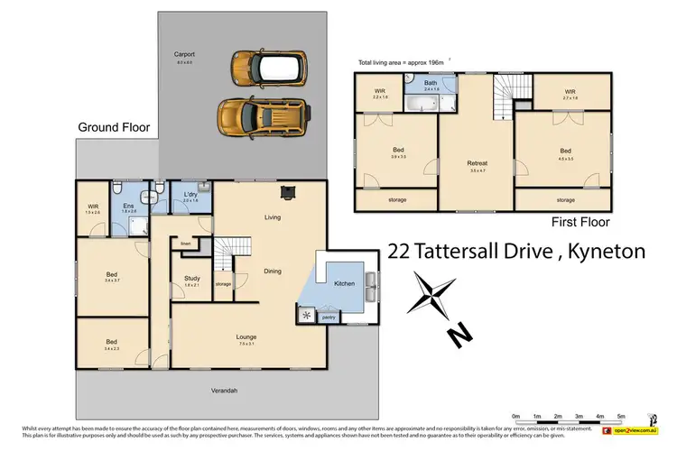 Floorplan of Homely house listing, 22 Tattersall Drive, Kyneton VIC 3444