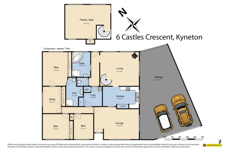 Floorplan of Homely house listing, 6 Castles Crescent, Kyneton VIC 3444