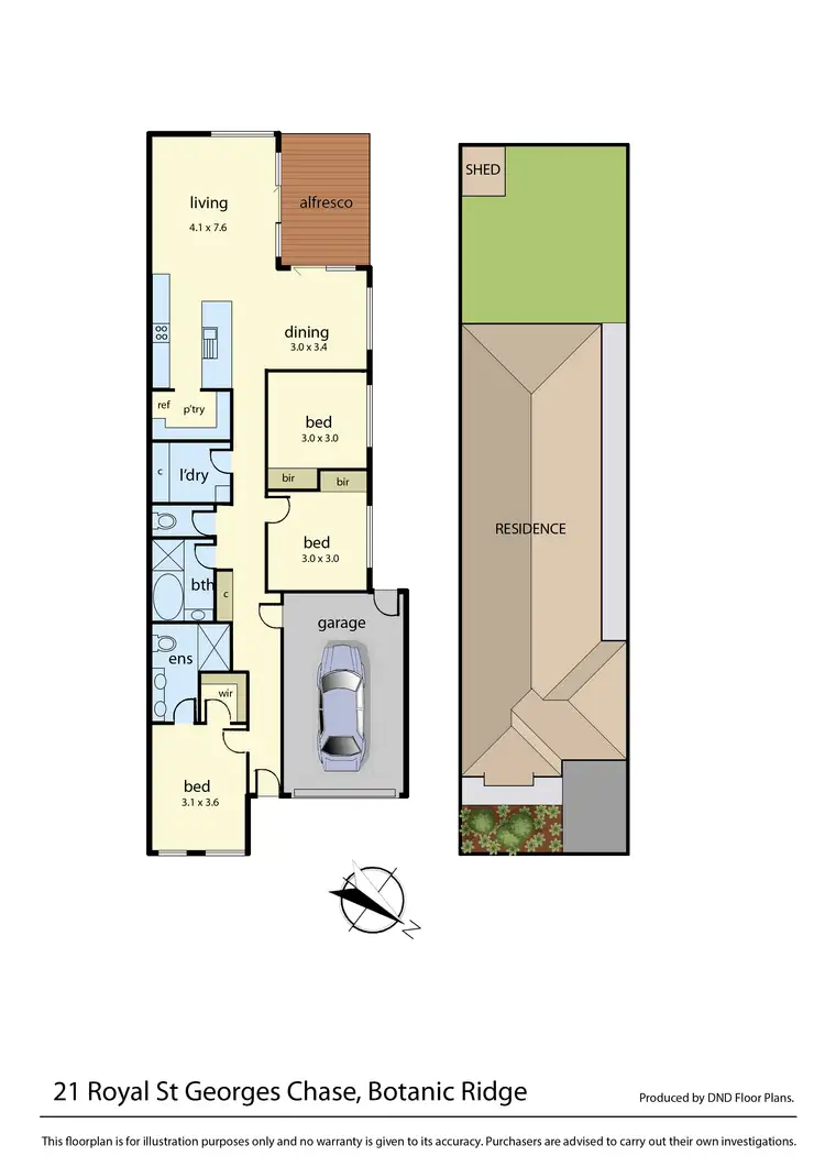Floorplan of Homely house listing, 21 Royal St Georges Chase, Botanic Ridge VIC 3977