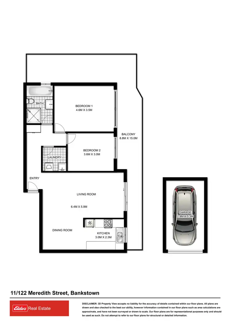Floorplan of Homely unit listing, 11/122 Meredith Street, Bankstown NSW 2200