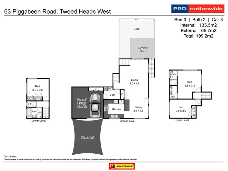 Floorplan of Homely house listing, 63 Piggabeen Road, Tweed Heads West NSW 2485