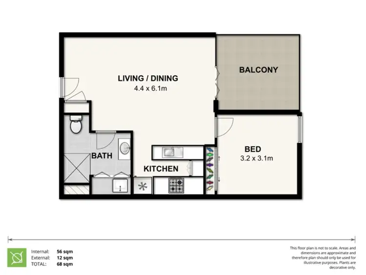 Floorplan of Homely apartment listing, 1911/108 Albert Street, Brisbane City QLD 4000