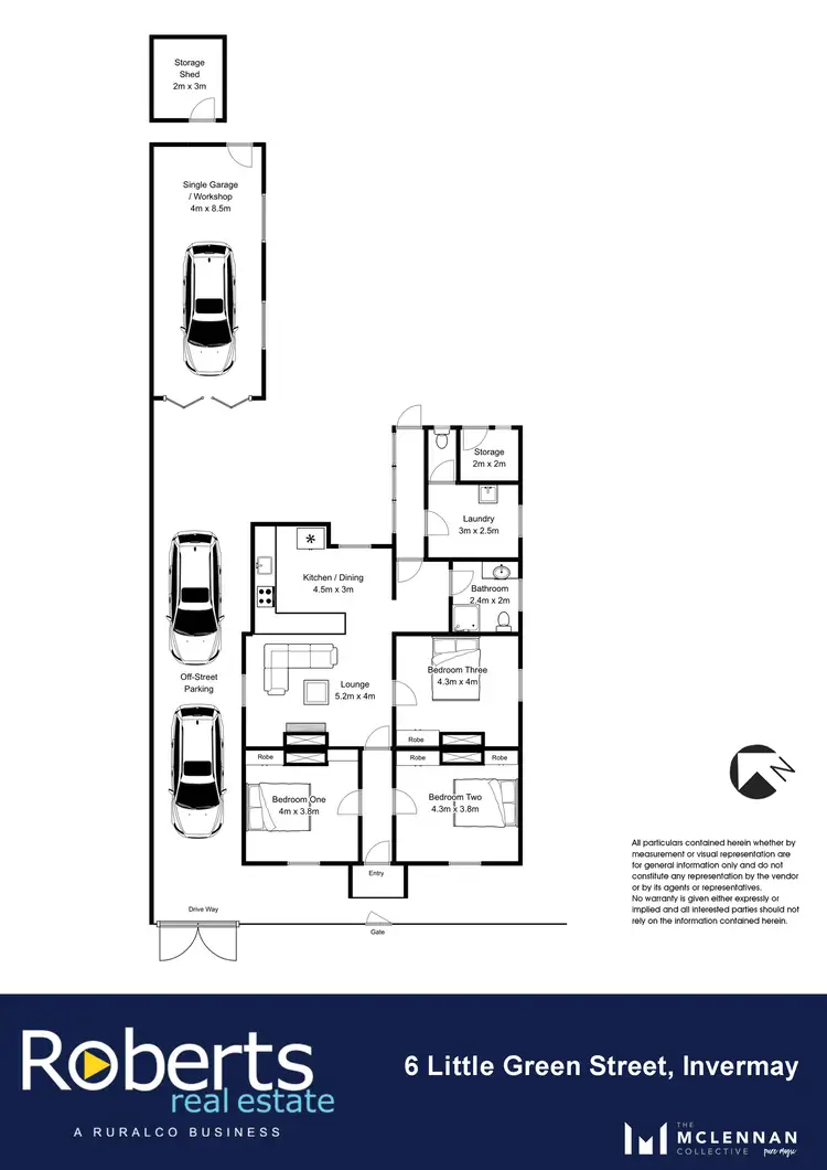 Floorplan of Homely house listing, 6 Little Green Street, Invermay TAS 7248