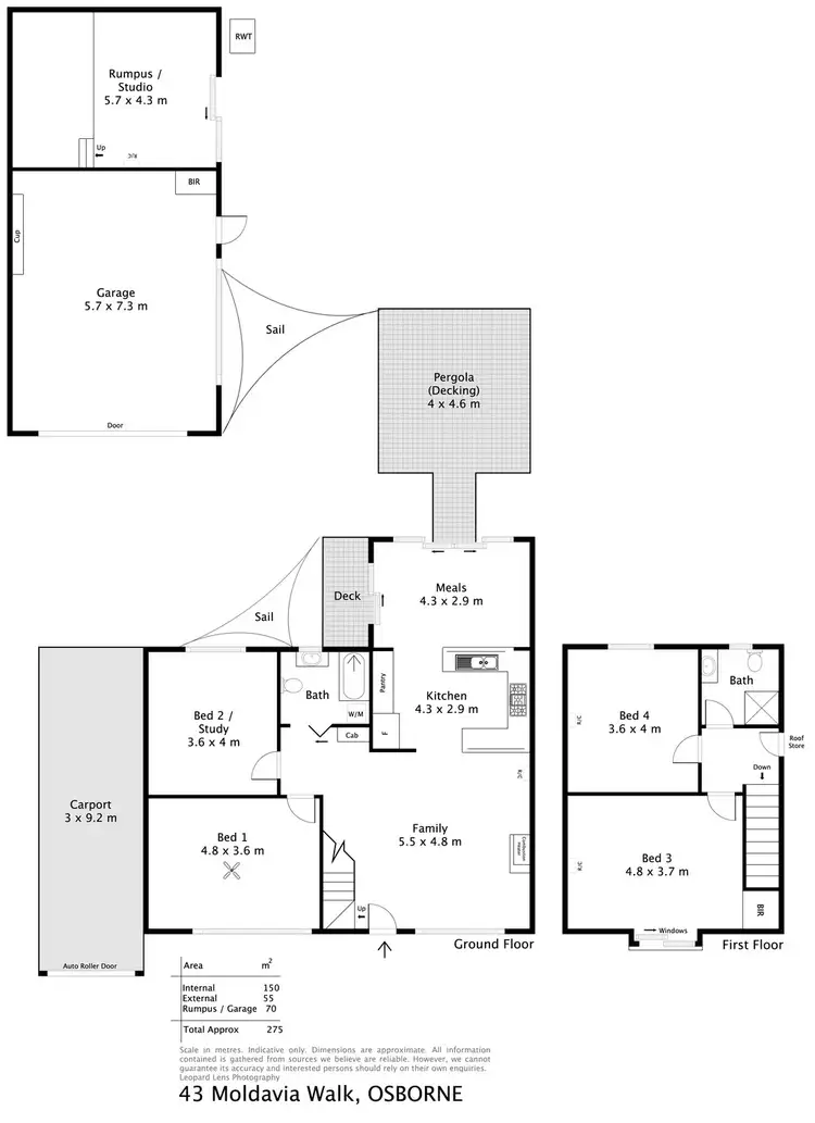 Floorplan of Homely house listing, 43 Moldavia Walk, Osborne SA 5017