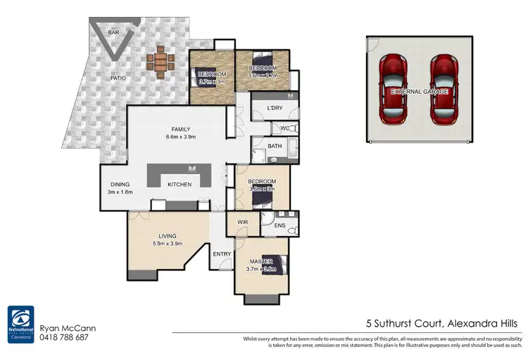 Floorplan of Homely house listing, 5 Suthurst Court, Alexandra Hills QLD 4161